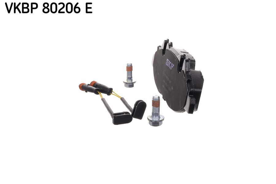 Комплект тормозных колодок, дисковый тормоз - VKBP 80206 E SKF